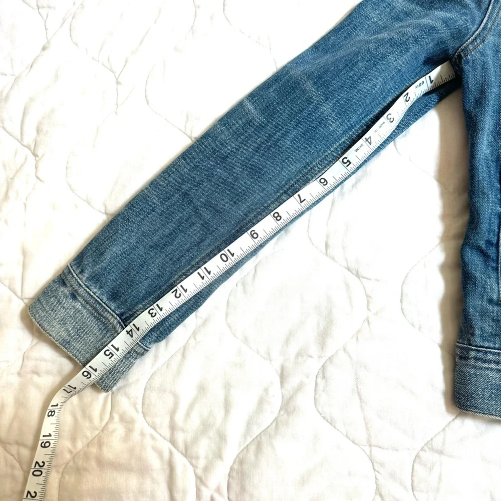 J. Crew ~ Classic Indigo Dark Denim Jean Jacket! - Picture 9 of 15